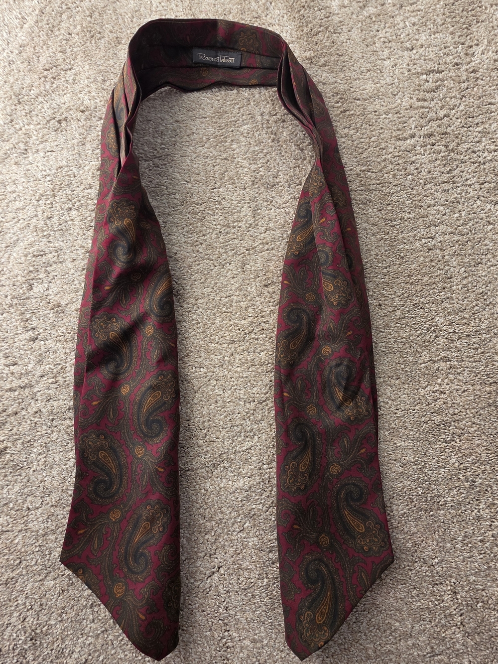 Robert Talbott Ascot OS Vintage Dark Academia Old Money Quiet Luxury Dandy Ivy